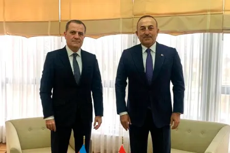 Bayramov Çavuşoğlu ilə görüşdü - Foto