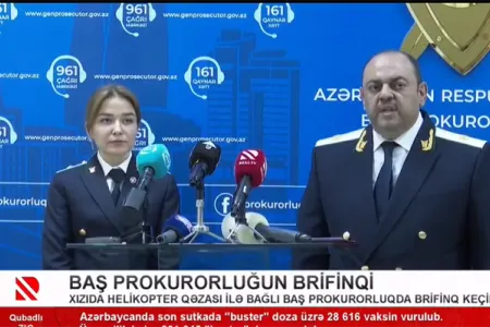Helikopter qəzası ilə bağlı brifinq keçirildi - Video
