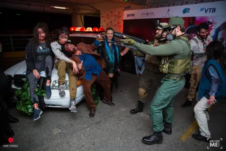 "Park Cinema"da möhtəşəm şou: - zombilər parkinqdə - VİDEO/FOTO
