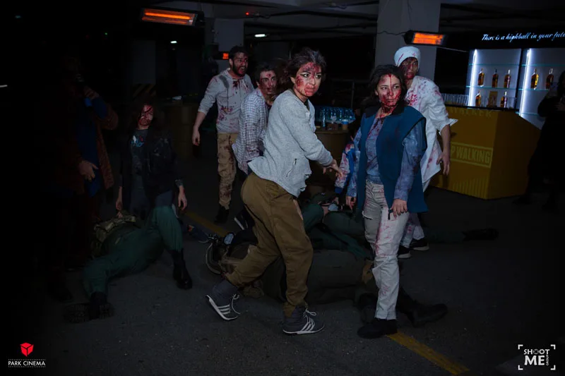 "Park Cinema"da möhtəşəm şou: - zombilər parkinqdə - VİDEO/FOTO