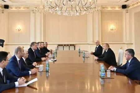 İlham Əliyev Həştərxan vilayətinin qubernatorunu qəbul etdi