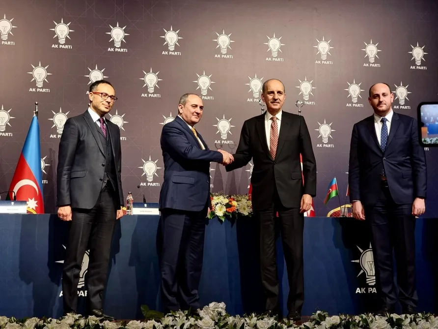YAP və AK Parti sədrlərinin müavinləri İstanbulda birgə mətbuat konfransı keçiriblər- - FOTO