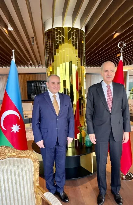 YAP və AK Parti sədrlərinin müavinləri İstanbulda birgə mətbuat konfransı keçiriblər- - FOTO