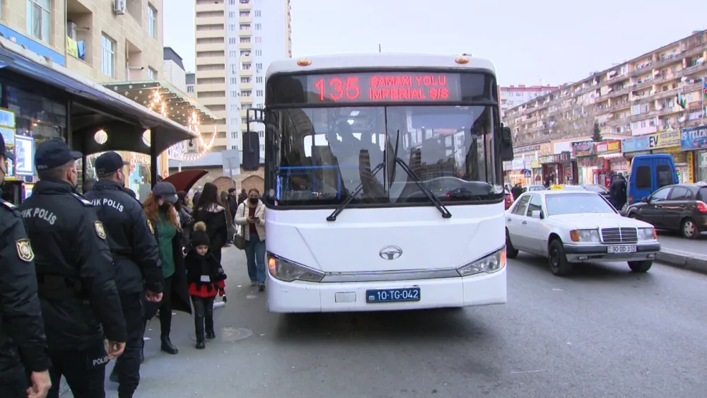 Abşeronda ictimai nəqliyyatda və qapalı məkdanlarda reyd keçirildi - FOTO/VİDEO
