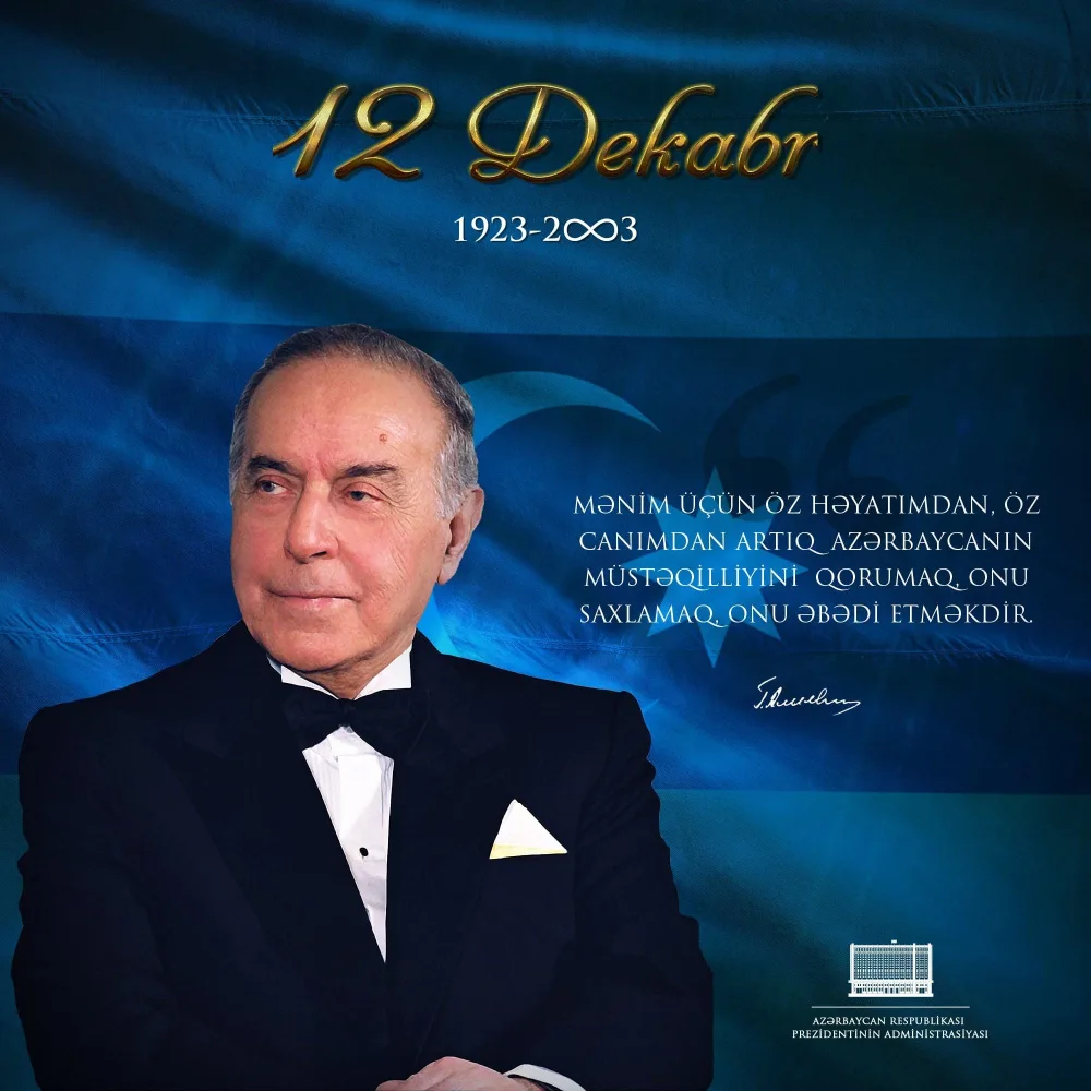 Prezidentdən Heydər Əliyevlə bağlı paylaşım