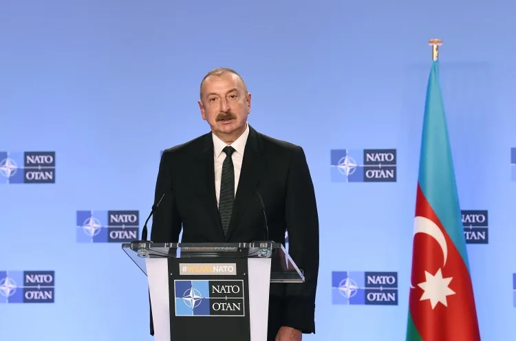 Prezident İlham Əliyev ilə NATO-nun Baş katibi Yens Stoltenberqin birgə mətbuat konfransı olub