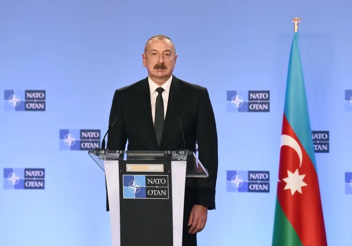 Prezident İlham Əliyev ilə NATO-nun Baş katibi Yens Stoltenberqin birgə mətbuat konfransı olub