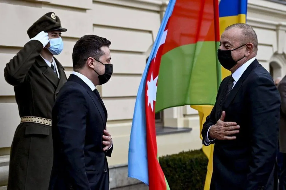 Azərbaycan və Ukrayna Prezidentlərinin təkbətək görüşü başladı - FOTO