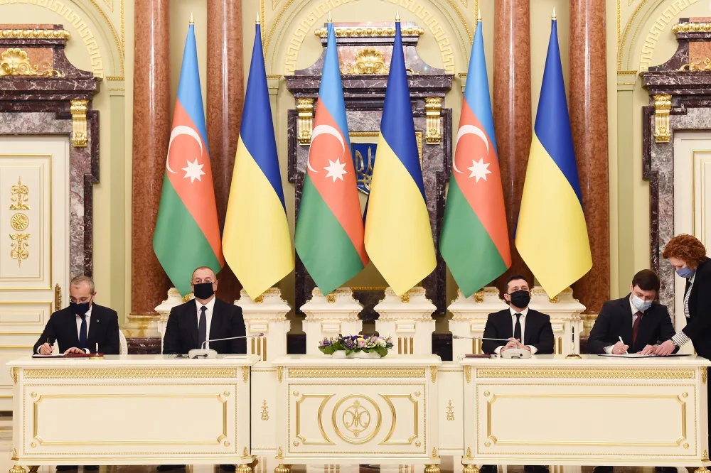 Azərbaycan-Ukrayna sənədləri imzalandı - FOTOLAR