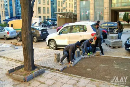 Yasamal rayonunda 7 küçə əsaslı təmir olunur - FOTO - VİDEO