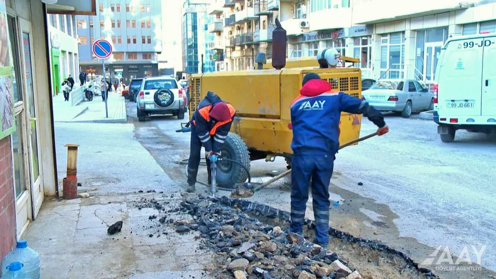 Yasamal rayonunda 7 küçə əsaslı təmir olunur - FOTO - VİDEO