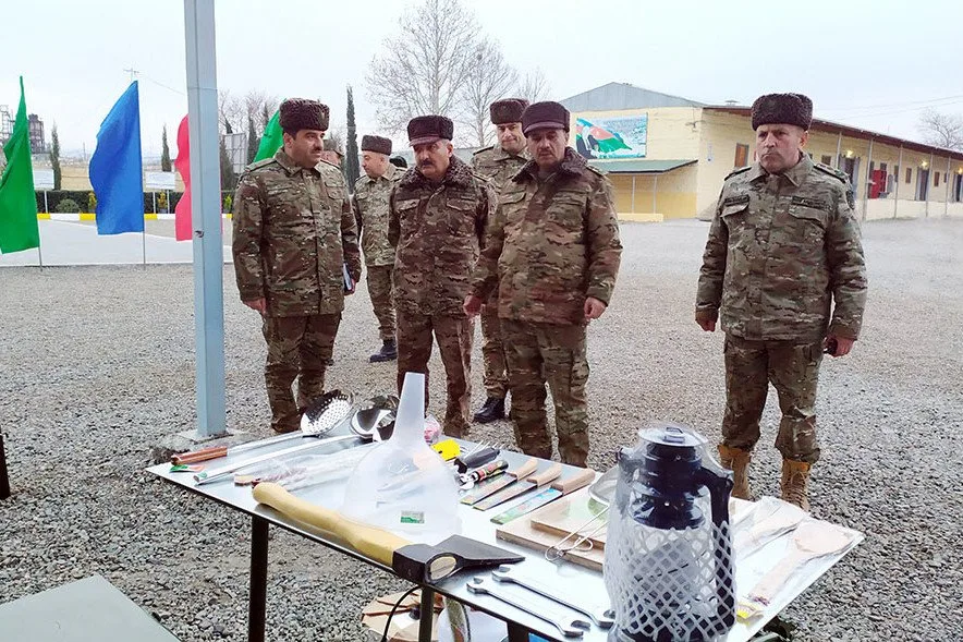 Yeni hərbi obyektlər istifadəyə verildi - VİDEO