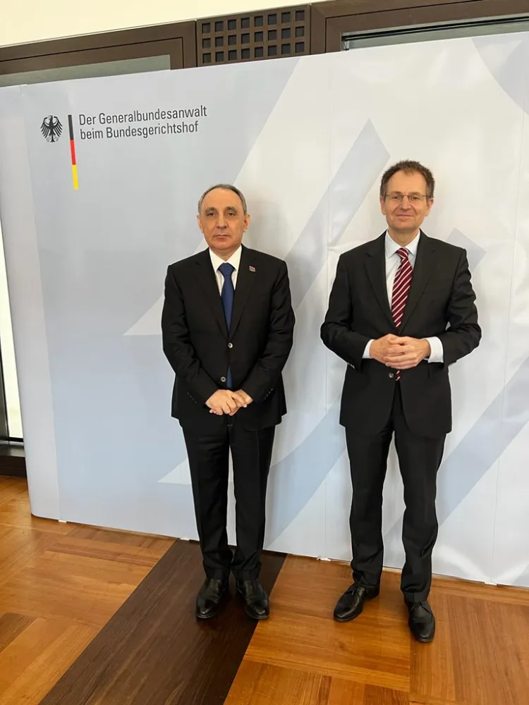 Kamran Əliyev Almaniyanın Federal Baş prokuroru ilə görüşdü - FOTO