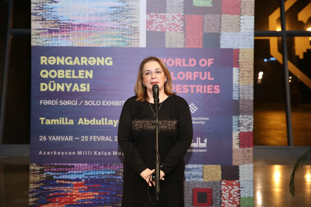 Xalça Muzeyində Tamilla Abdullayevanın sərgisi keçirildi - Fotolar