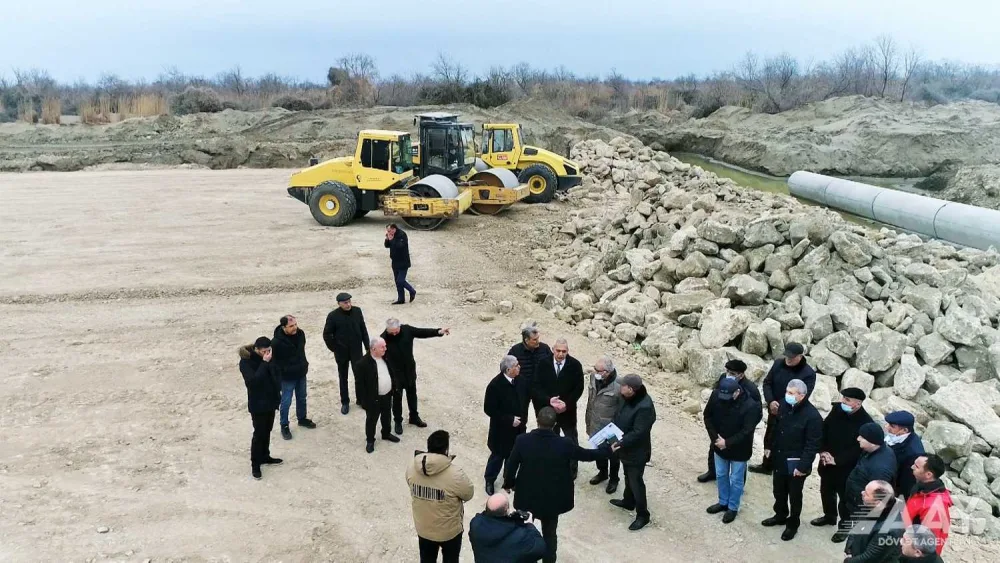 Bakı-Quba-Rusiya sərhədi avtomobil yolunun tikintisi davam etdirilir - VİDEO/FOTO