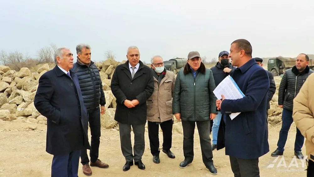 Bakı-Quba-Rusiya sərhədi avtomobil yolunun tikintisi davam etdirilir - VİDEO/FOTO