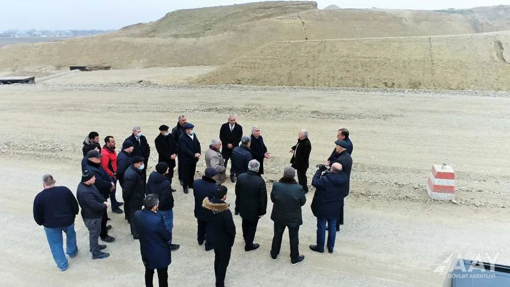 Bakı-Quba-Rusiya sərhədi avtomobil yolunun tikintisi davam etdirilir - VİDEO/FOTO