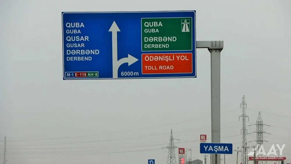 Bakı-Quba-Rusiya sərhədi avtomobil yolunun tikintisi davam etdirilir - VİDEO/FOTO