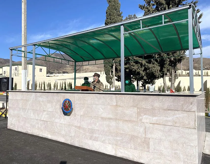 Zakir Həsənov Qarabağda yeni hərbi hissənin açılışında iştirak etdi - FOTO/VİDEO