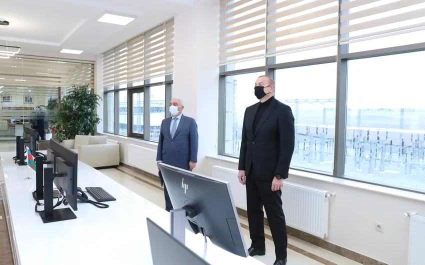 Prezident “Qobu” Enerji Qovşağının açılışında - FOTO