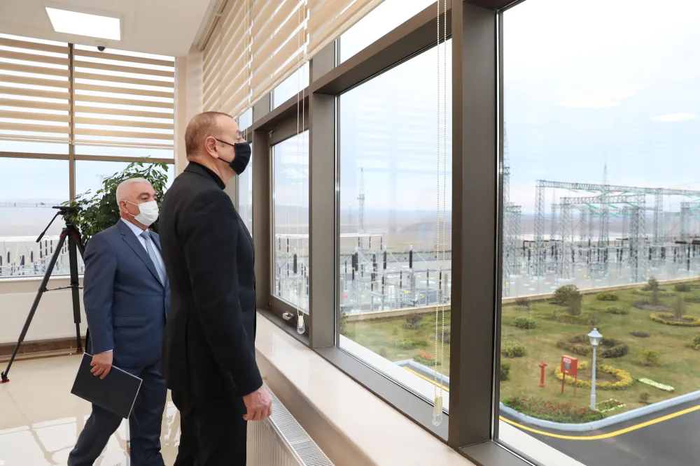Prezident “Qobu” Enerji Qovşağının açılışında - FOTO