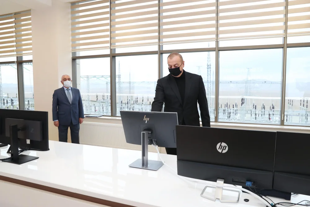 Prezident “Qobu” Enerji Qovşağının açılışında - FOTO