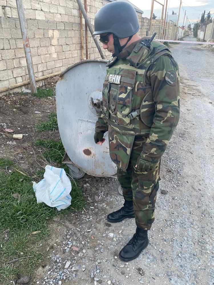 Bakıda hərbi sursatlar tapıldı - VİDEO/FOTO