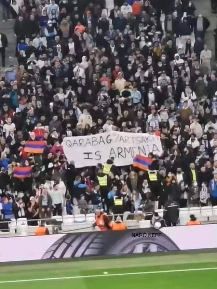 “Marsel” – “Qarabağ” matçında erməni təxribatı - FOTO - VİDEO