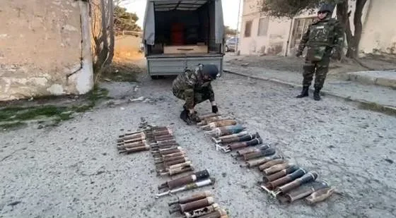 Qaradağda hərbi sursatlar aşkarlandı