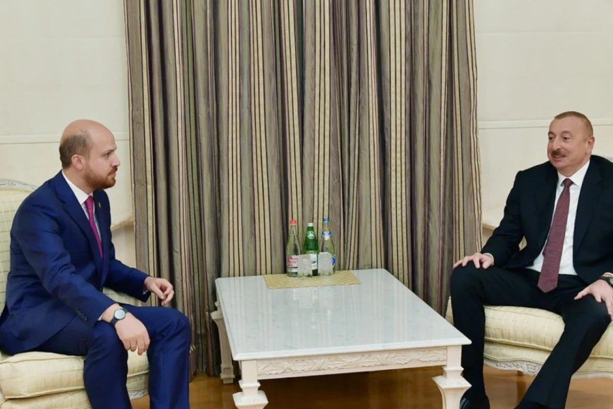 İlham Əliyev Ərdoğanın oğlu ilə görüşdü