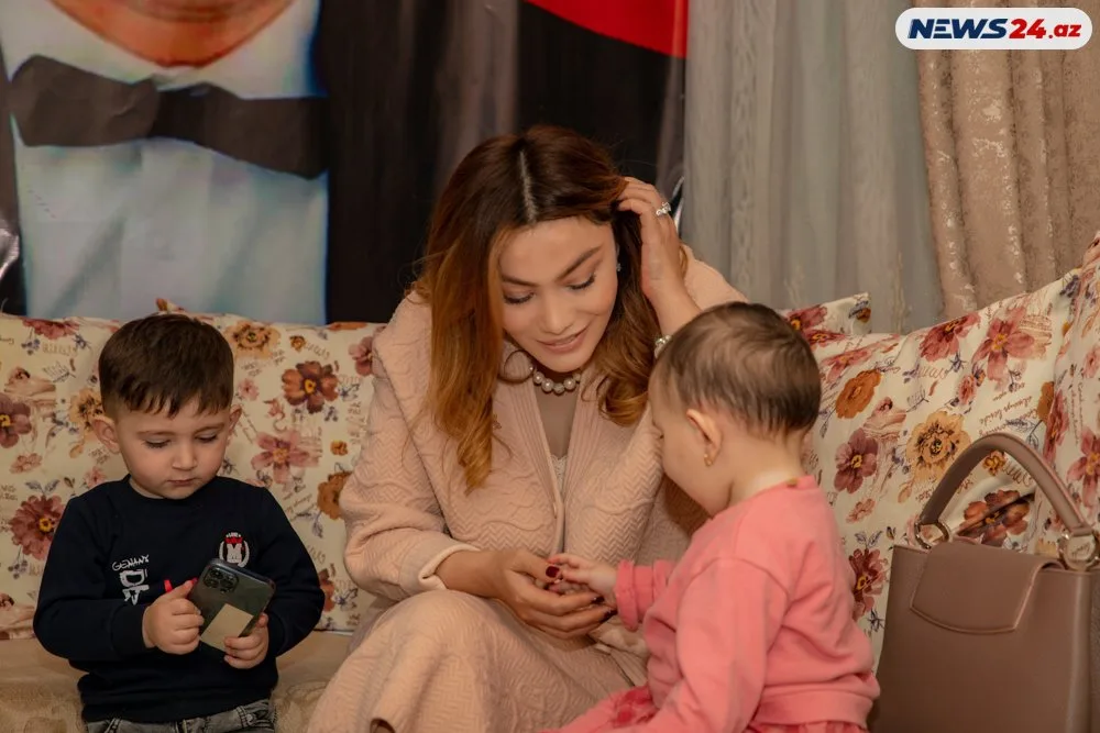 Ruhi Əliyeva: “İçindən şəhid baxışları boylanan balaları ziyarət etmək borcumuzdur” - FOTO/VİDEO