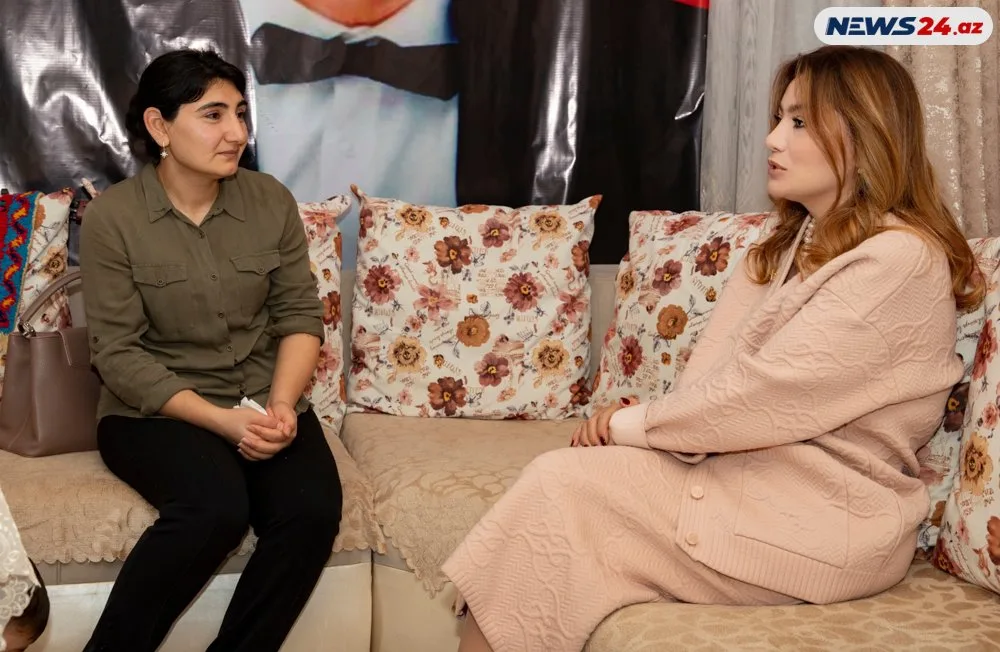 Ruhi Əliyeva: “İçindən şəhid baxışları boylanan balaları ziyarət etmək borcumuzdur” - FOTO/VİDEO