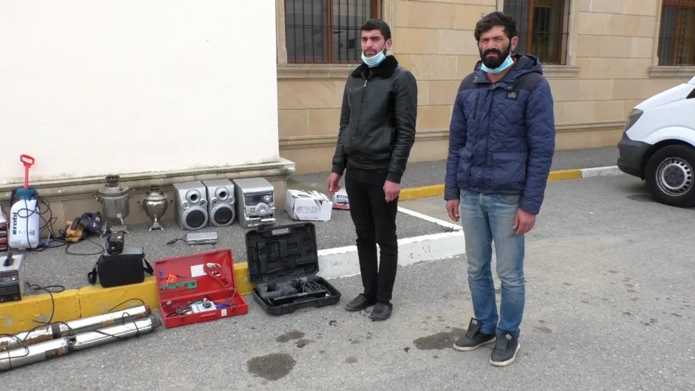 Yeni tikilən evlərdən oğurluq edənlər saxlanıldı