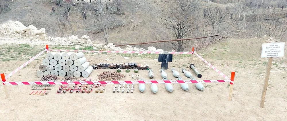 Azad olunan ərazilərdə aşkarlanan minaların sayı açıqlandı
