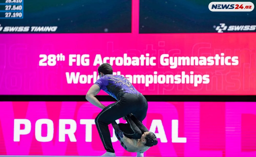 Bakıda Akrobatika gimnastikası üzrə 28-ci Dünya çempionatının ilk günü baş tutdu - FOTOLAR