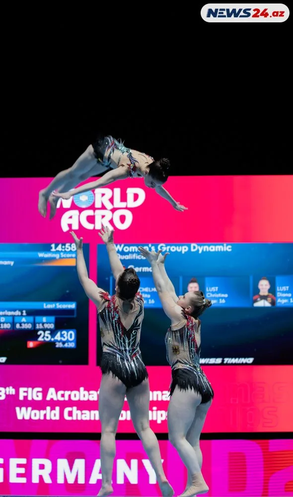 Bakıda Akrobatika gimnastikası üzrə 28-ci Dünya çempionatının ilk günü baş tutdu - FOTOLAR
