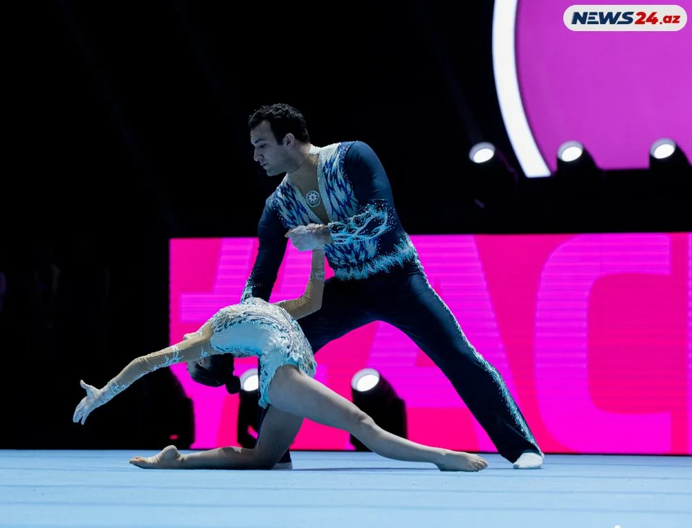 Bakıda Akrobatika gimnastikası üzrə 28-ci Dünya çempionatının ilk günü baş tutdu - FOTOLAR