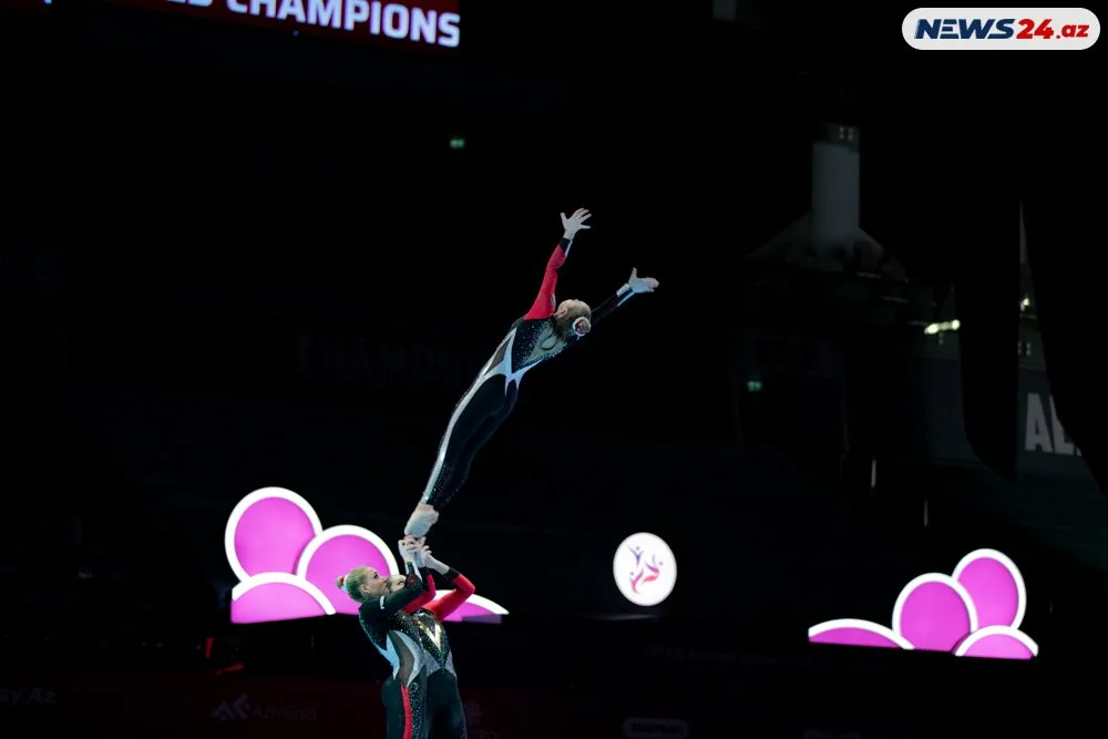 Bakıda Akrobatika gimnastikası üzrə 28-ci Dünya çempionatının ilk günü baş tutdu - FOTOLAR