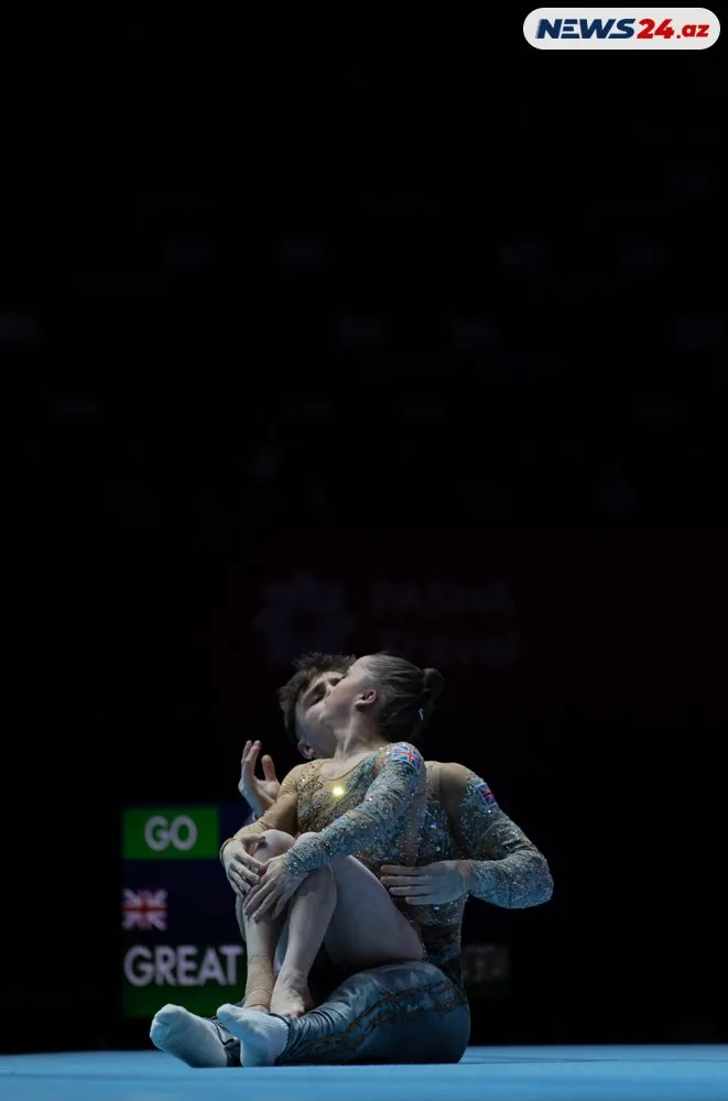 Bakıda Akrobatika gimnastikası üzrə 28-ci Dünya çempionatının ilk günü baş tutdu - FOTOLAR