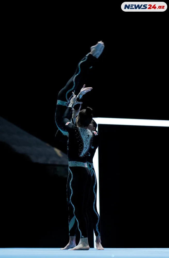 Bakıda Akrobatika gimnastikası üzrə 28-ci Dünya çempionatının ilk günü baş tutdu - FOTOLAR