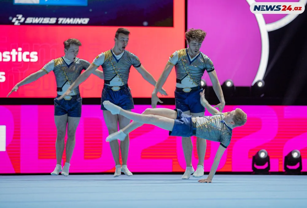 Bakıda Akrobatika gimnastikası üzrə 28-ci Dünya çempionatının ilk günü baş tutdu - FOTOLAR