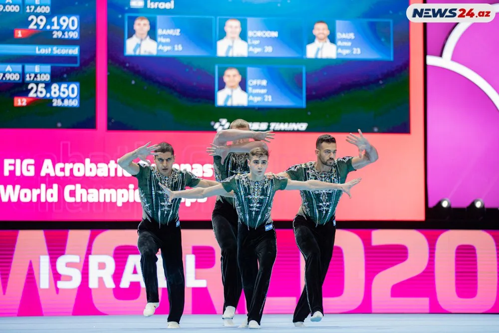 Bakıda Akrobatika gimnastikası üzrə 28-ci Dünya çempionatının ilk günü baş tutdu - FOTOLAR