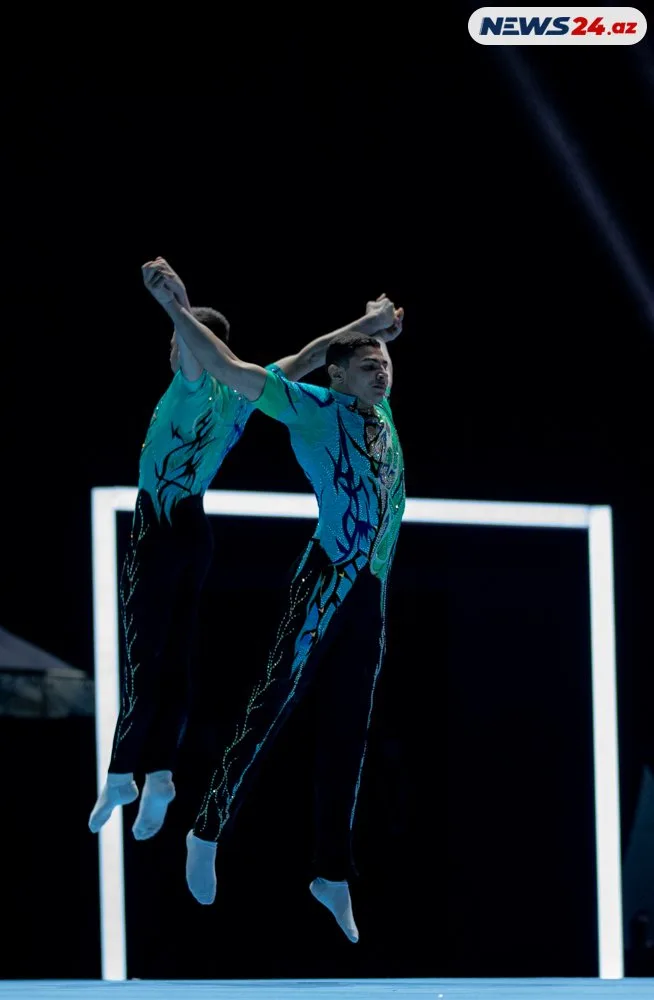 Bakıda Akrobatika gimnastikası üzrə 28-ci Dünya çempionatının ilk günü baş tutdu - FOTOLAR