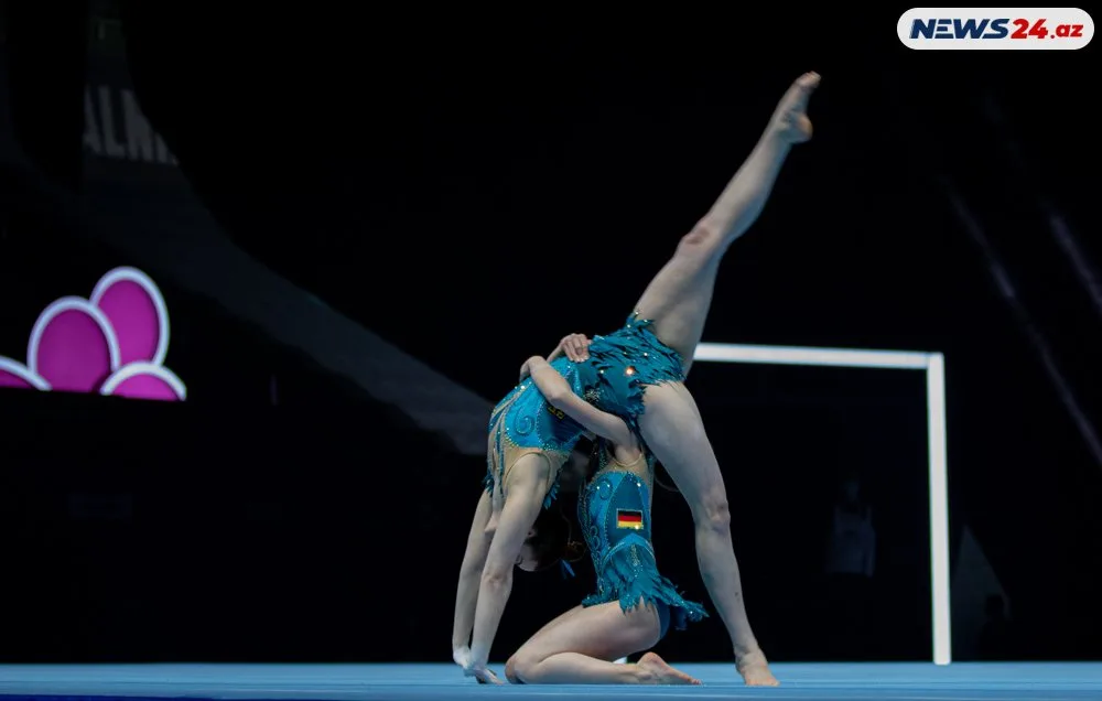 Bakıda Akrobatika gimnastikası üzrə 28-ci Dünya çempionatının ilk günü baş tutdu - FOTOLAR