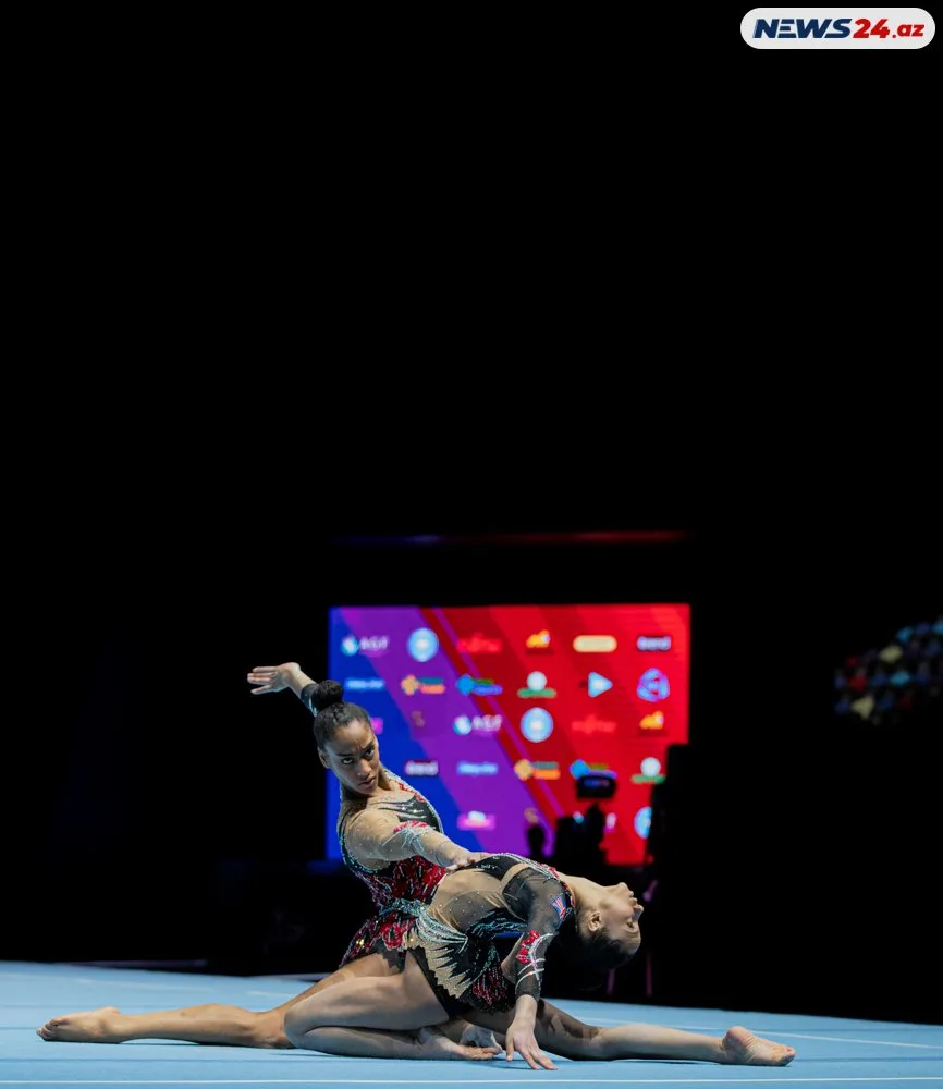 Bakıda Akrobatika gimnastikası üzrə 28-ci Dünya çempionatının ilk günü baş tutdu - FOTOLAR