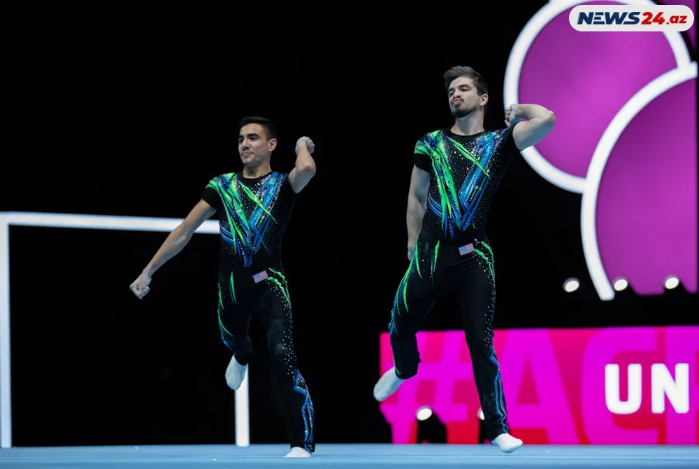 Bakıda Akrobatika gimnastikası üzrə 28-ci Dünya çempionatının ilk günü baş tutdu - FOTOLAR