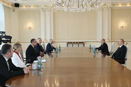 Azərbaycan Prezidenti Gürcüstanın ədliyyə nazirini qəbul etdi