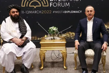 Çavuşoğlu “Taliban” hökumətinin XİN başçısı ilə görüşüb