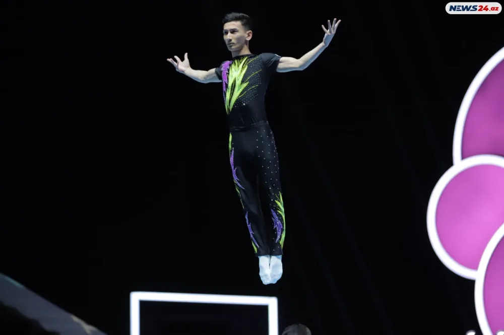 Bakıda akrobatika gimnastikası üzrə 28-ci dünya çempionatının final günü oldu - FOTOLAR