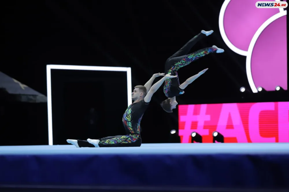 Bakıda akrobatika gimnastikası üzrə 28-ci dünya çempionatının final günü oldu - FOTOLAR